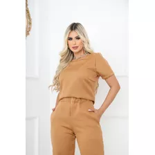 Conjunto Feminino Calça E Blusa -elegante Social