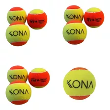 Kit C/10 Bola Bolinhas Beach Tennis Kona Profissional Nova