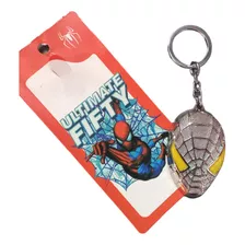Llavero Metalico Spiderman Mascara Plateada