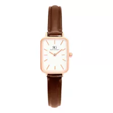 Relógio Feminino Quadrado Square Bronx Rose Gold