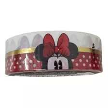 Washi Tape Minnie Preto Laço Vermelho