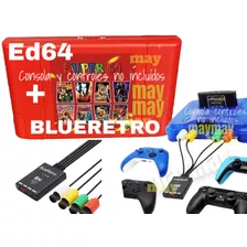 Cartucho Nintendo 64 Ed64 Plus R 340 N64 Y Blueretro Adaptad