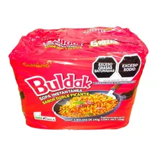 Sopa Instantáneo Ramen Coreana Super Picante Buldak 5pzs