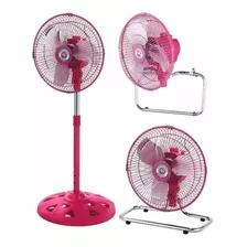 Ventilador 10 Pulgadas 3 En 1 Pie Pared Aspas Metalicas