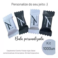 Kit 3500 Bala Balinha Personalizada Com Seu Logo Brinde 