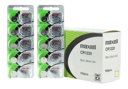 Pilas Maxell Cr 1220 Micro Lithium Cell 3v Blister  Unid.