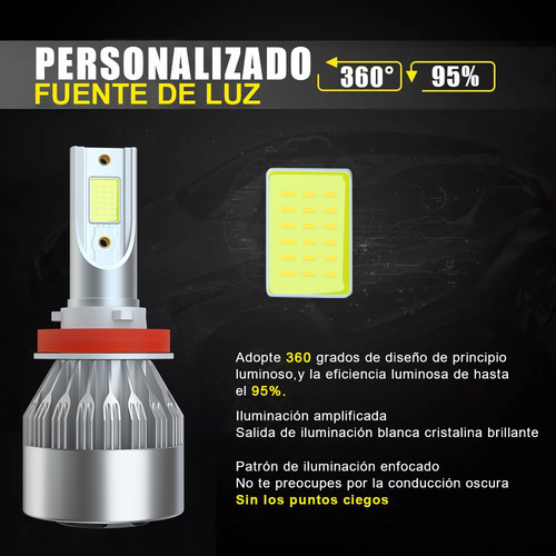 Kit De Focos Led Luz Alta Y Baja 12000 Lm Para Chevrolet -z Foto 7