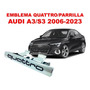Emblema Quattro/parrilla Audi Q3/sq3 2011-2023 Crom/negro