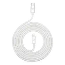 Cable Usb-c A Lightning 1,5 M Trenzado Fabric Shining White