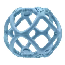 Mordedor Bola Em Silicone Fexível Azul - Buba Liso