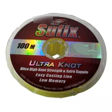 Nylon Tanza Sufix Ultra Knot Amarillo Fluo 0,30mm X 100mts