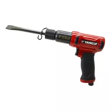 Martelete Profissional Pneumático 170mm Com 4 Ponteiras Cor Vermelho