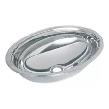 Cuba Oval Inox 36x26cm Alt. 110 Mm Pequena Aço 304 Tecnocuba Acabamento Aço Inox Cor Prateado