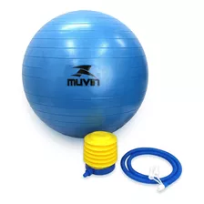 Bola De Pilates Muvin 45cm Até 300kg Com Bomba Fitness