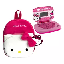 Kit Hello Kitty Mochila De Costas Pelúcia E Laptop Candide