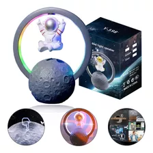 Caixa Mini De Som Bluetooth Astronauta Maglev C/luz Noturna