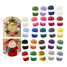 Colores 24 Rollos Hilo Lana Para Amigurumi Ovillo 55mts