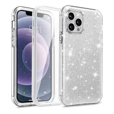 Funda Blanca Para iPhone 12 Pro Con Protector De Pantalla