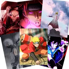 12 Posters Naruto Shippuden Tamaño Carta