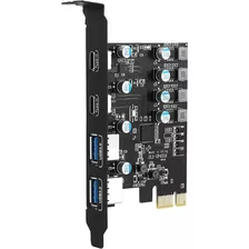 Tarjeta Pci-e Express X4 1 Puerto Usb-c + Usb 3.0