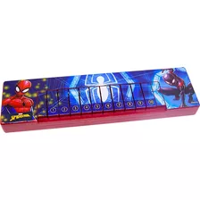 Teclado Musical Infantil Homem Aranha Marvel 10 Teclas