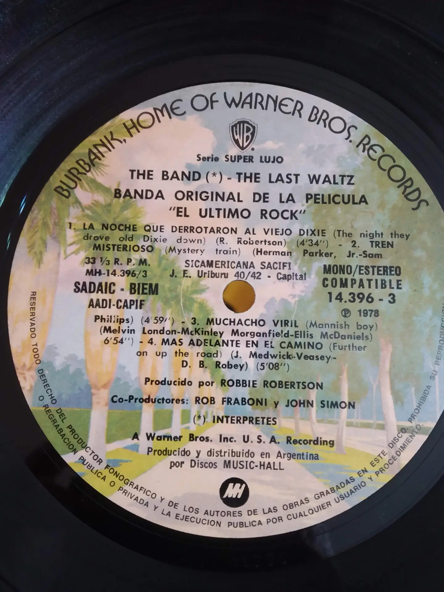 The Band - The Last Waltz - vinilo 1978