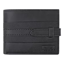 Billetera Miura Hombre Mod. Eder Cuero Natural Con Accesorio