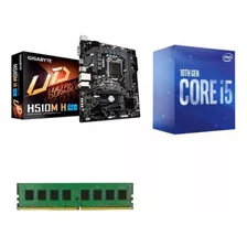 Kit Actualización Intel Core I5 10400 Gigabyt H510 Ram 8g Kt