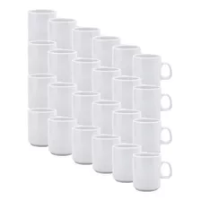 Taza Jarro Café N°1 Porcelana Blanca Verbano Línea Recta X24