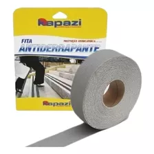 Fita Antiderrapante Lixa 50mm X 20m Prova Água Cinza Externa