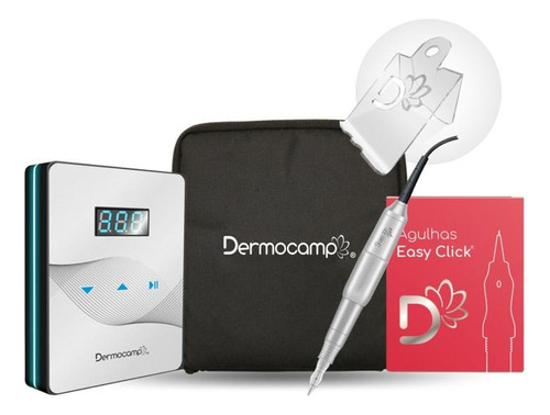 Dermografo Sharp 300 Pro + Ctrl Slim Prata+ Agulha Dermocamp