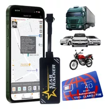 Rastreador Automotivo Com Aplicativo No Celular + Chip M2m