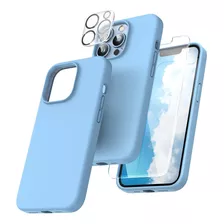 Funda Tocol 5 En 1 Para iPhone 13 Pro Max-sierra Azul