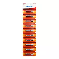 Pila Bateria Alcalina Philips Aaa Pack 10u