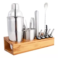 Kit Barman Bartender Coctelera Tragos Bebidas Bar Acero Inox