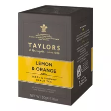 Té Negro Con Limón Y Naranja 20 Bolsitas Taylors Sin Gluten 