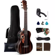 30 Pulgadas Cb904g Ebony Wood Electric Guitalele Kit De...