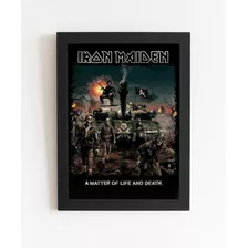 Quadro Iron Maiden A Matter Of Life And Death Heavy Metal