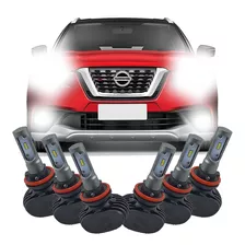 Kit Lâmpadas Ultra Led Nissan Kicks Alto Baixo E Milha 6500k