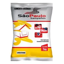 Cimento Branco Para Reparo E Acabamento 1kg Sampaflex