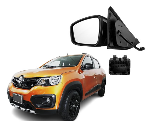 Espejo Renault Kwid 2019 2020 2021 2022 2023 Electrico Foto 5