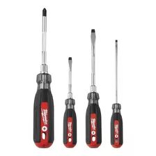 Kit Desarmadores De Agarre Suave 4 Pzas Milwaukee 48222884