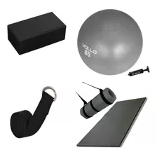 Studio Pilates Fit Ball 65 E Mat Yoga E Bloco Yoga E Cinto