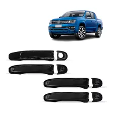 Kit Aplique Amarok 2018 2017 2016 Black Piano Maçaneta 