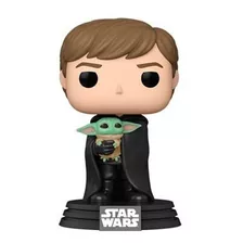 Luke Skywalker With Grogu - Star Wars Mandalorian Funko #482