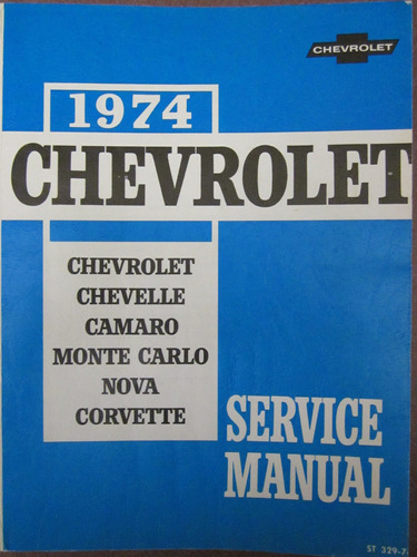 Foto de 1974 Manual De Servicio Chevrolet Cubierta Chevrolet, Chevel