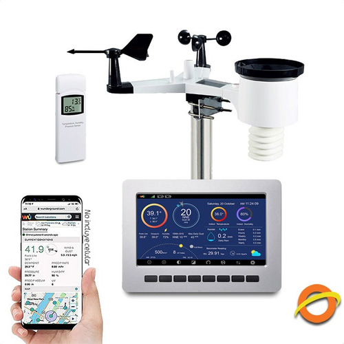 Estacion Meteorologica Clima Sensor Medicion Pantalla Tiempo