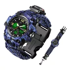 Reloj Hombre Kavie Ab-1155-dc Cuarzo Pulso Camuflado En