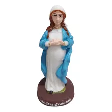 Imagem De Nossa Senhora Grávida 12cm Resina 