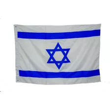 Bandeira De Israel Oficial Bordada 3 Panos (1,92x1,35) 